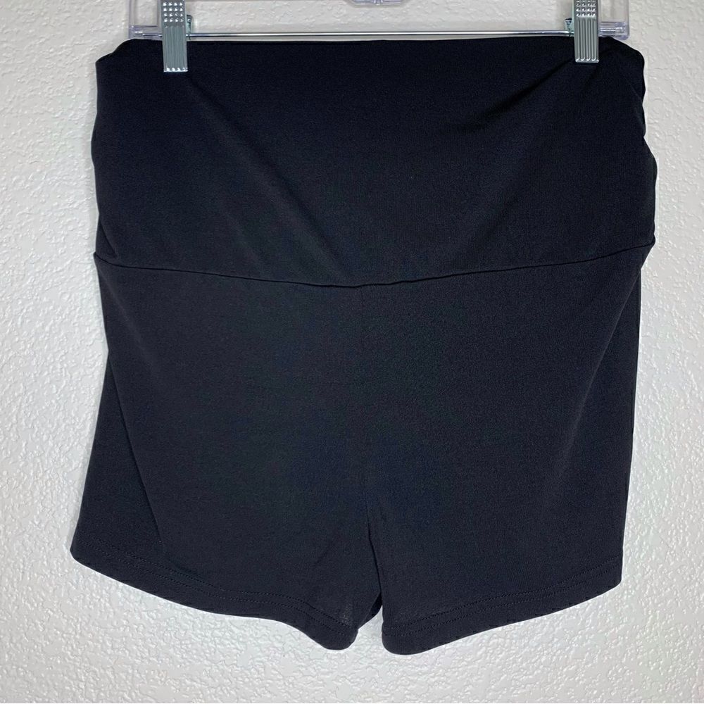 NWOT Shein Maternity Black Wide Waistband Shorts